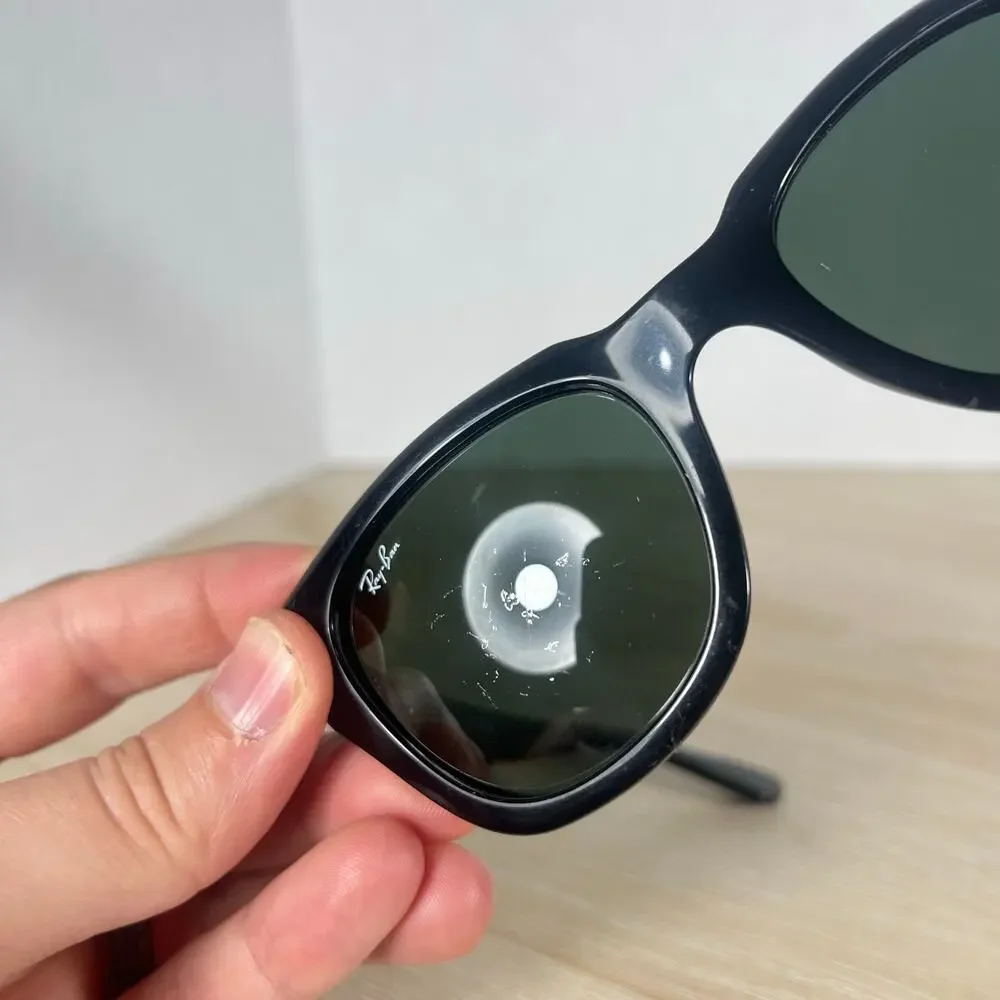 Ray-Ban RB4178 601/71 Sunglasses Black READ DESC Made in Italy 52-21-140